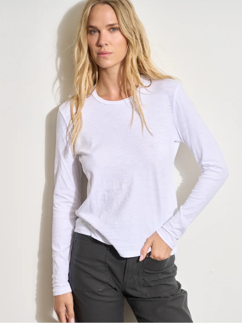 Rowan Baby Slub Long Sleeve Crewneck S